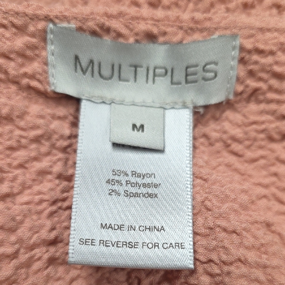 Multiples Blush Textured Blouse - image 4